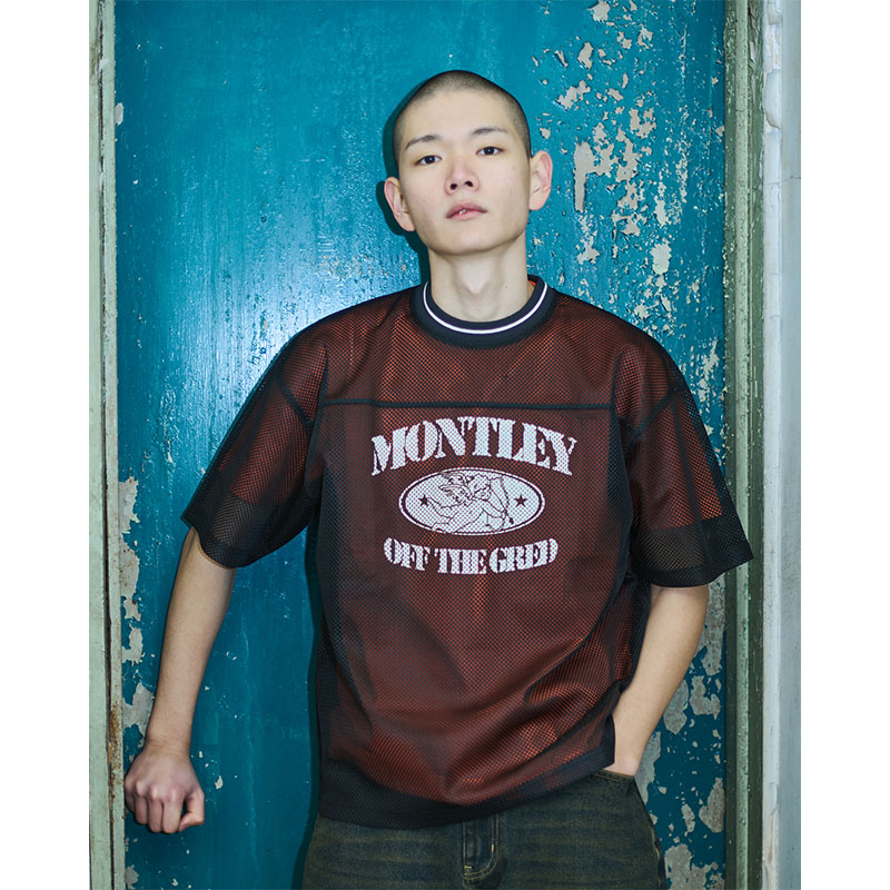 MONTLEY(モーレー)/ MESH SS TEE -3COLOR-