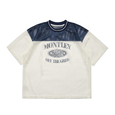 MONTLEY(モーレー)/ MESH SS TEE -3COLOR-