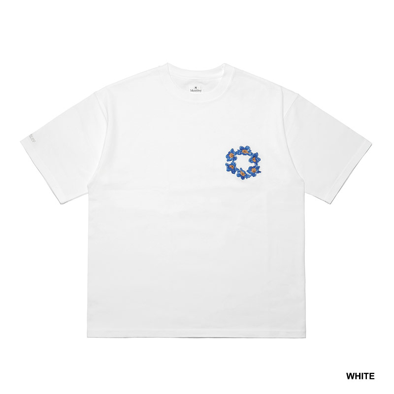 MONTLEY(モーレー)/ CIRCLE FLOWER LOGO HEAVY SS TEE -3COLOR-