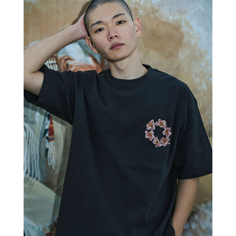 MONTLEY(モーレー)/ CIRCLE FLOWER LOGO HEAVY SS TEE -3COLOR-