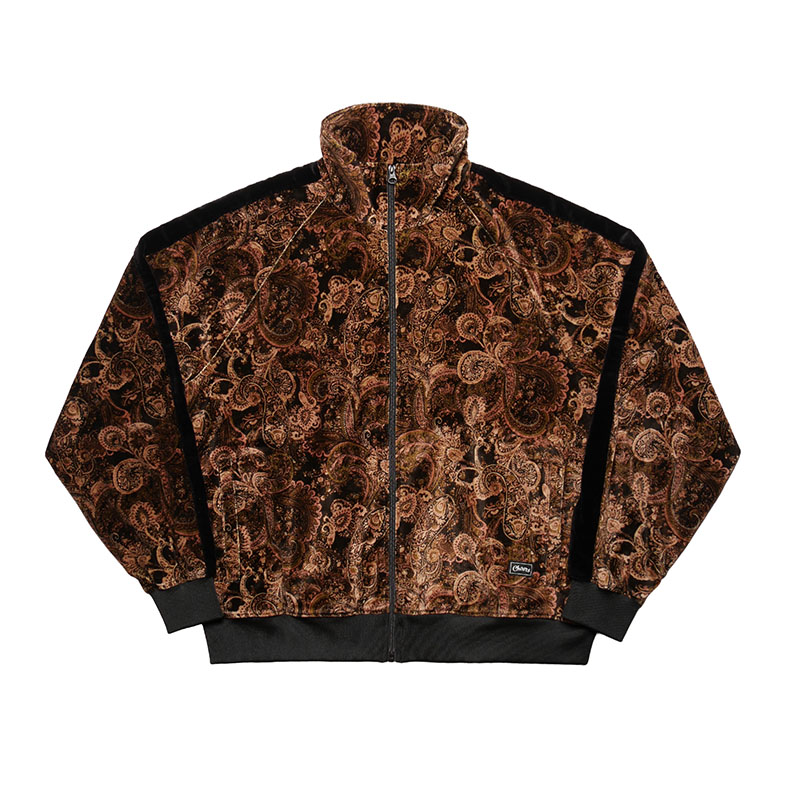 Cheers(チアーズ)/ PAISLEY VELOUR TRACK JACKET -BROWN-