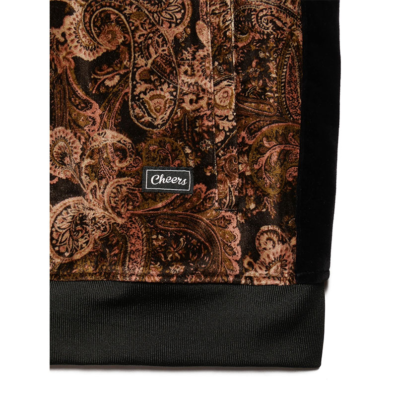 Cheers(チアーズ)/ PAISLEY VELOUR TRACK JACKET -BROWN-