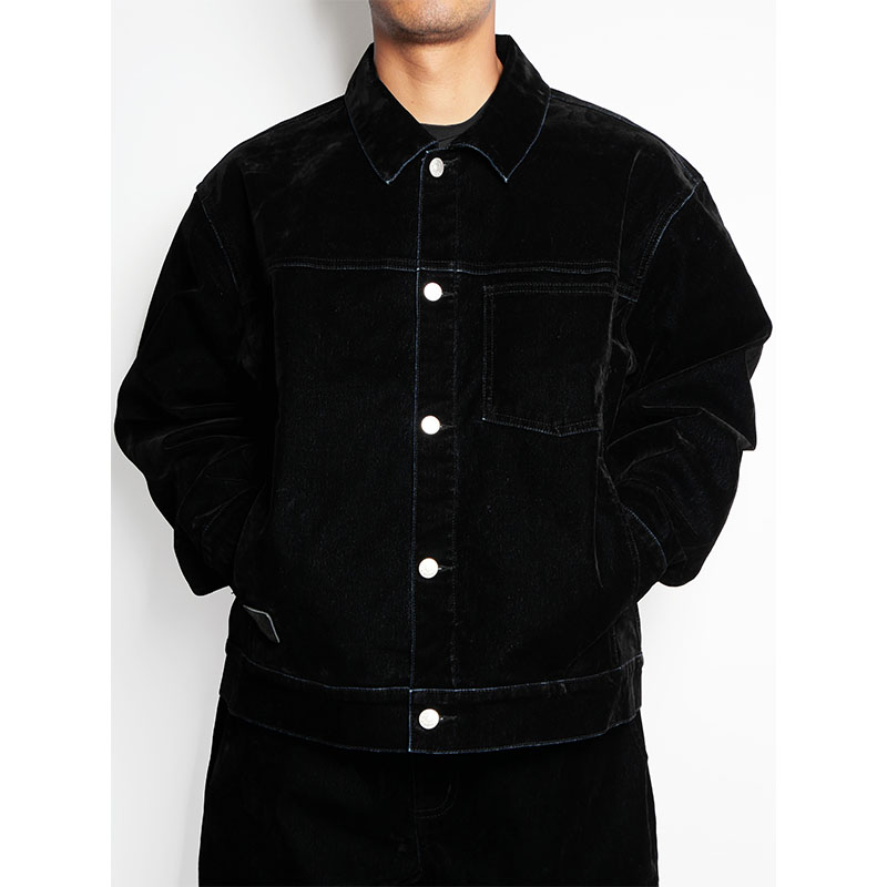 Cheers(チアーズ)/ (V)DENIM JACKET -BLACK-