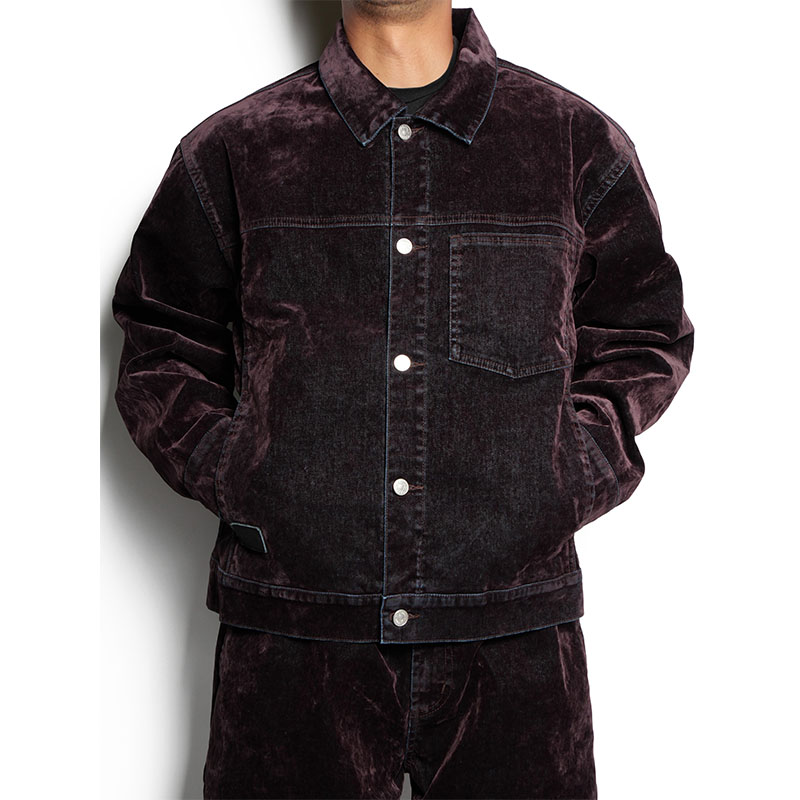 Cheers(チアーズ)/ (V)DENIM JACKET -PURPLE-
