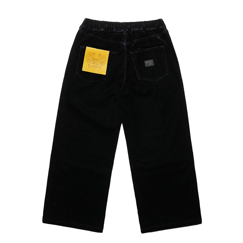 Cheers(チアーズ)/ (V)DENIM BAGGY PANTS -BLACK-