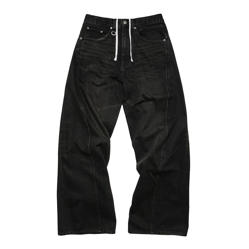 Cheers(チアーズ)/ 3D DENIM PANTS -U.BLACK-