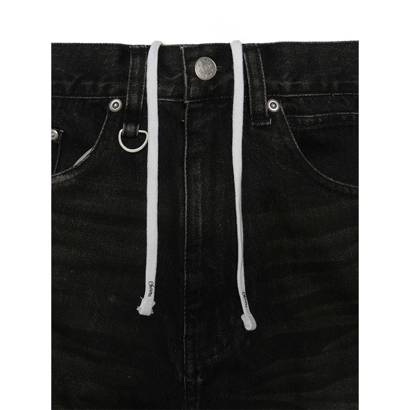 Cheers(チアーズ)/ 3D DENIM PANTS -U.BLACK-