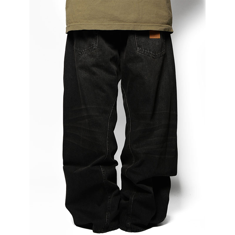 Cheers(チアーズ)/ 3D DENIM PANTS -U.BLACK-