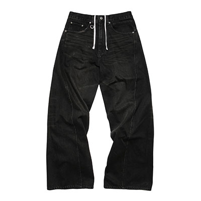 Cheers(チアーズ)/ 3D DENIM PANTS -U.BLACK-