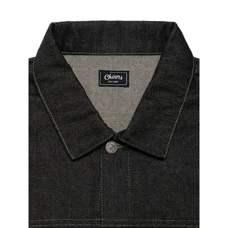 Cheers(チアーズ)/ (R) DENIM JACKET -BLACK-