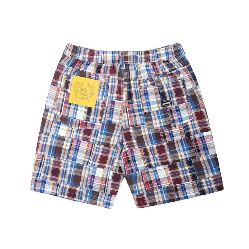 Cheers(チアーズ)/ PATCHWORK SHORTS -NAVY-