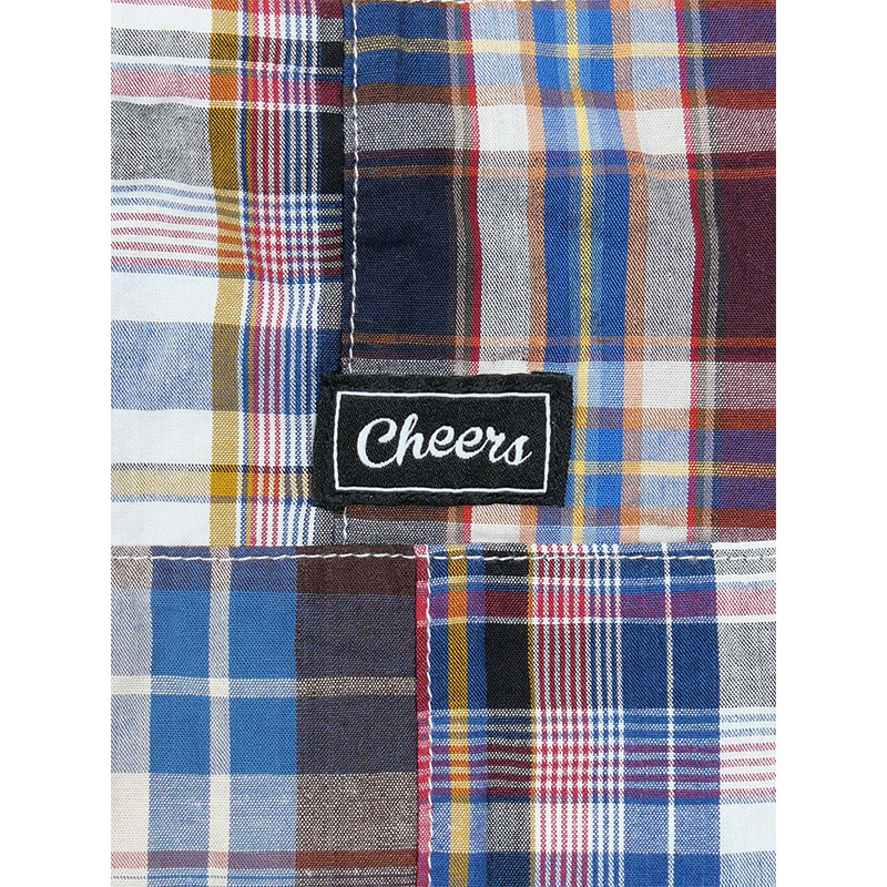 Cheers(チアーズ)/ PATCHWORK SHORTS -NAVY-