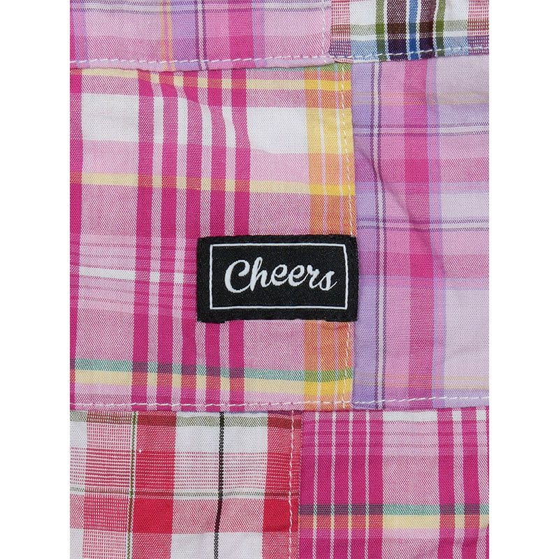 Cheers(チアーズ)/ PATCHWORK SHORTS -PINK-