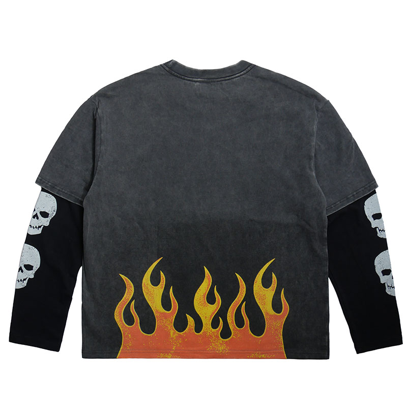 COTS(コッツ)/ LAYERD FLAME LS TEE -2.COLOR-