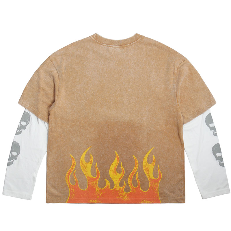 COTS(コッツ)/ LAYERD FLAME LS TEE -2.COLOR-