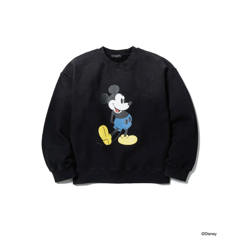 F-LAGSTUF-F(フラグスタフ)/ MICKEY SWEATSHIRT -BLACK-