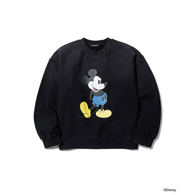 F-LAGSTUF-F(フラグスタフ)/ MICKEY SWEATSHIRT -BLACK-