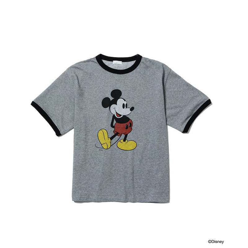F-LAGSTUF-F(フラグスタフ)/ MICKEY RINGER T-SHIRT -BLACK/GREY-
