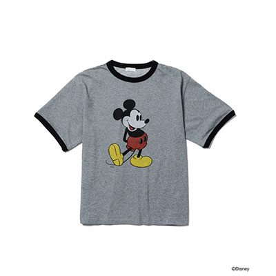 F-LAGSTUF-F(フラグスタフ)/ MICKEY RINGER T-SHIRT -BLACK/GREY-