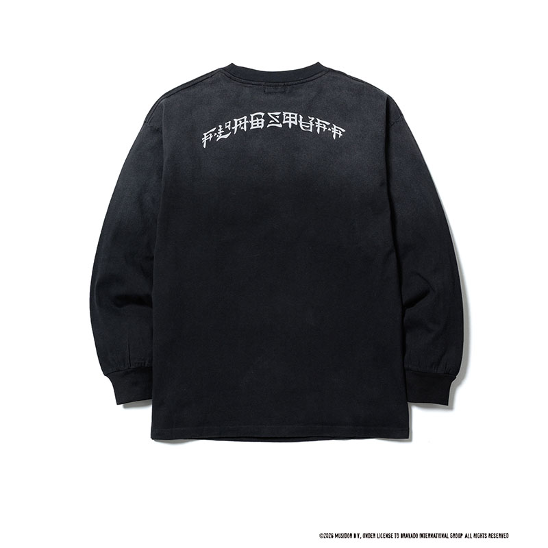 F-LAGSTUF-F(フラグスタフ)/ CACTUS TONGUE LS T-SHIRT(The Rolling Stones) -BLACK-