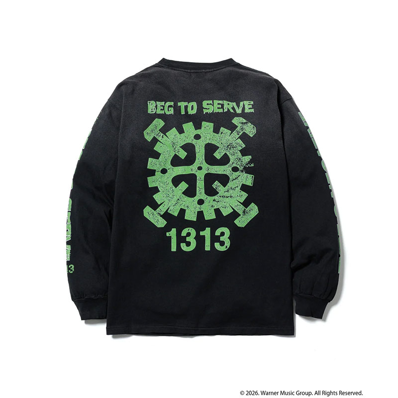 F-LAGSTUF-F(フラグスタフ)/ BEG TO SERVE L/S T-SHIRT(TYPE-O NEGATIVE) -BLACK-