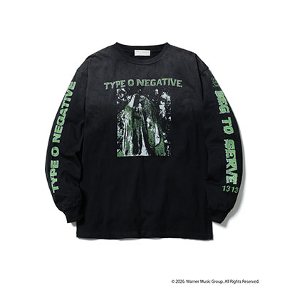 F-LAGSTUF-F(フラグスタフ)/ BEG TO SERVE L/S T-SHIRT(TYPE-O NEGATIVE) -BLACK-