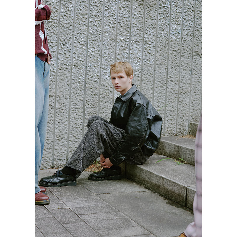 F-LAGSTUF-F(フラグスタフ)/ TYPE A-2 LEATHER JACKET(xblackmeans) -BLACK-