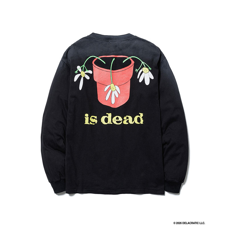 F-LAGSTUF-F(フラグスタフ)/ "Flower" LS TEE(×De La Soul) -BLACK-