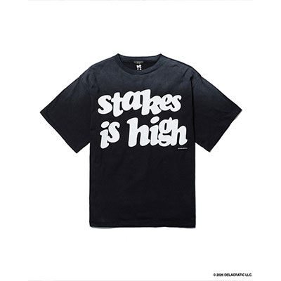 F-LAGSTUF-F(フラグスタフ)/ "stakes is high" TEE(×De La Soul) -BLACK-