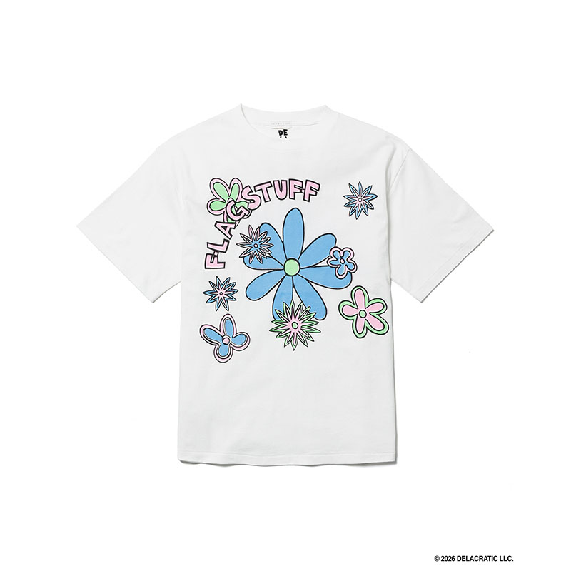 F-LAGSTUF-F(フラグスタフ)/ "3FEET HIGH AND RISING" TEE(×De La Soul) -WHITE-