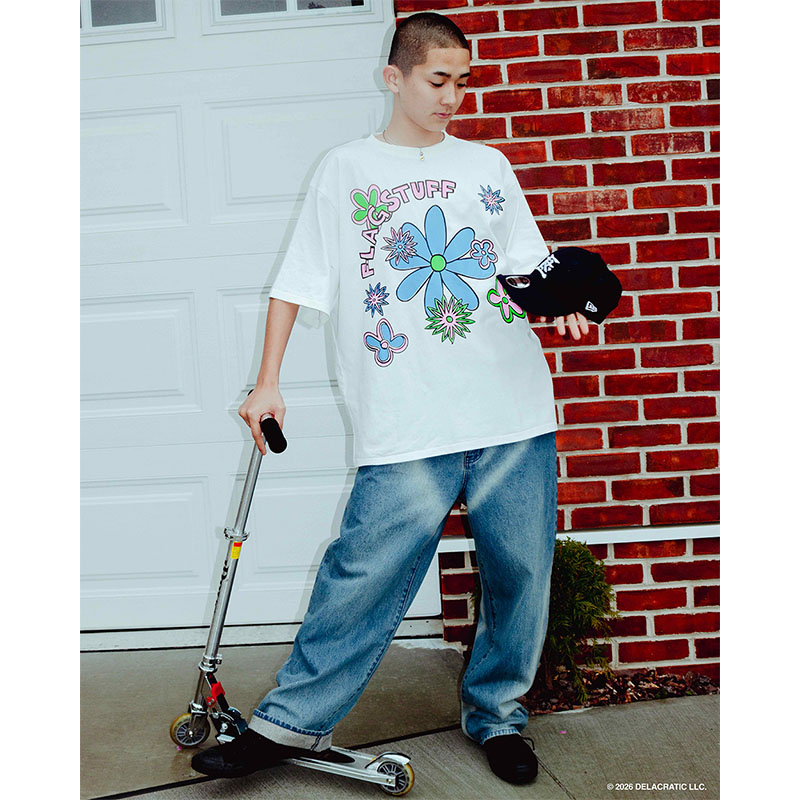 F-LAGSTUF-F(フラグスタフ)/ "3FEET HIGH AND RISING" TEE(×De La Soul) -WHITE-