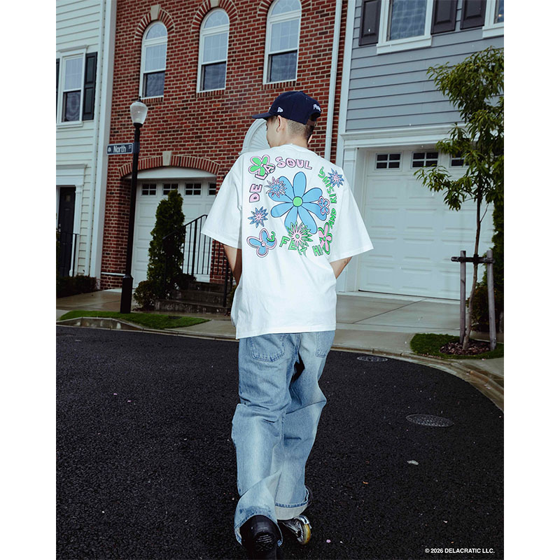 F-LAGSTUF-F(フラグスタフ)/ "3FEET HIGH AND RISING" TEE(×De La Soul) -WHITE-