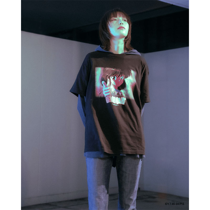 F-LAGSTUF-F(フラグスタフ)/ "KEIKO" TEE(x幽遊白書) -BLACK-