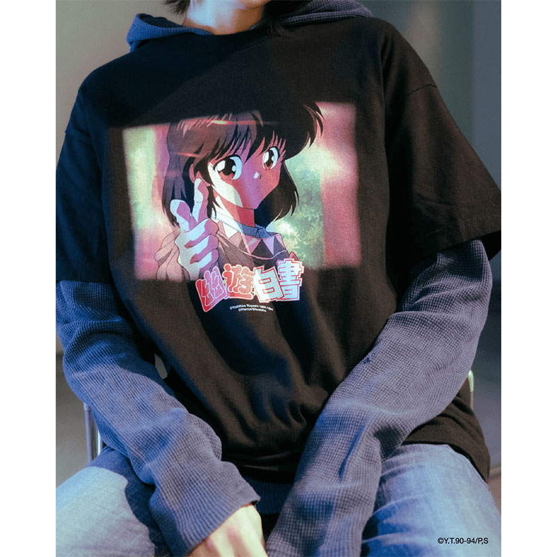 F-LAGSTUF-F(フラグスタフ)/ "KEIKO" TEE(x幽遊白書) -BLACK-