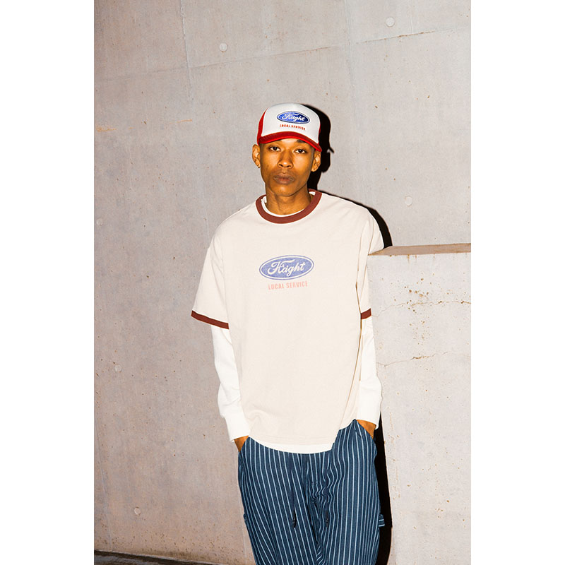 HAIGHT(ヘイト)/ OVAL LOGO RINGER Tee -2.COLOR-