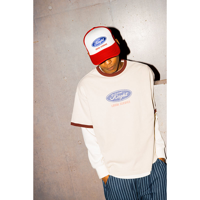 HAIGHT(ヘイト)/ OVAL LOGO RINGER Tee -2.COLOR-