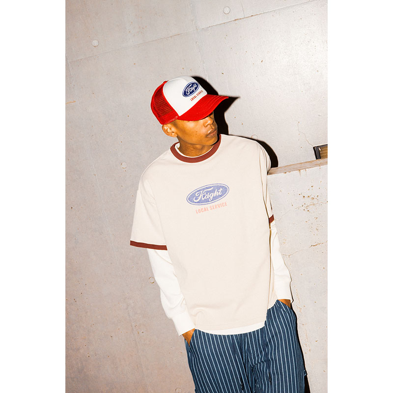HAIGHT(ヘイト)/ OVAL LOGO RINGER Tee -2.COLOR-
