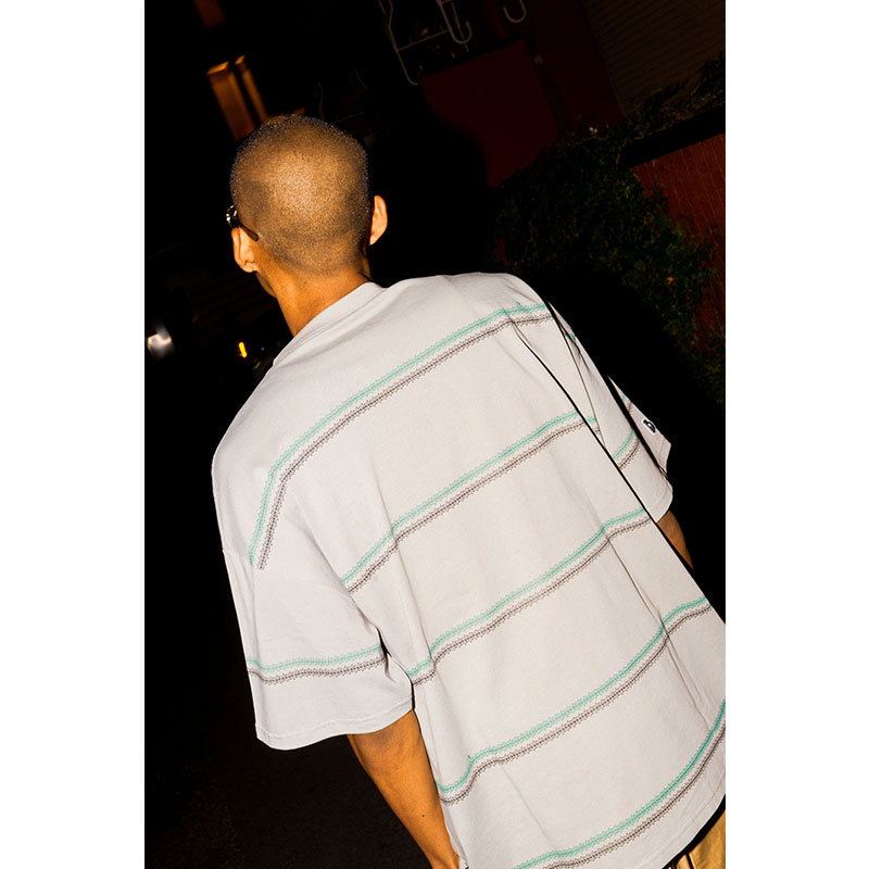 HAIGHT(ヘイト)/ BAKIBAKI BORDER Tee -2.COLOR-