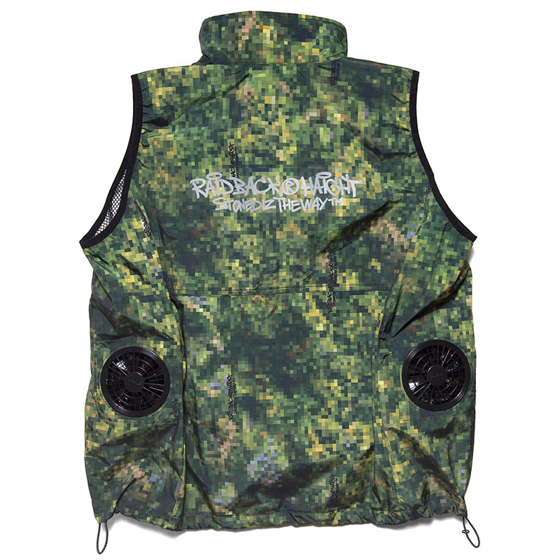 HAIGHT(ヘイト)/ RAIDBACK FAN VEST ft.CASPER -CAMO-