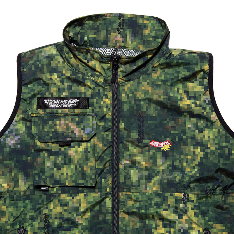 HAIGHT(ヘイト)/ RAIDBACK FAN VEST ft.CASPER -CAMO-