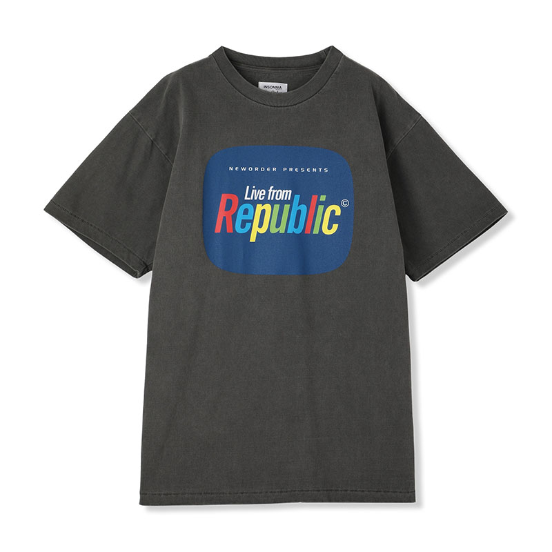Insonnia Projects(インソニアプロジェクト)/ LIVE FROM REPUBLIC TEE -BLACK-