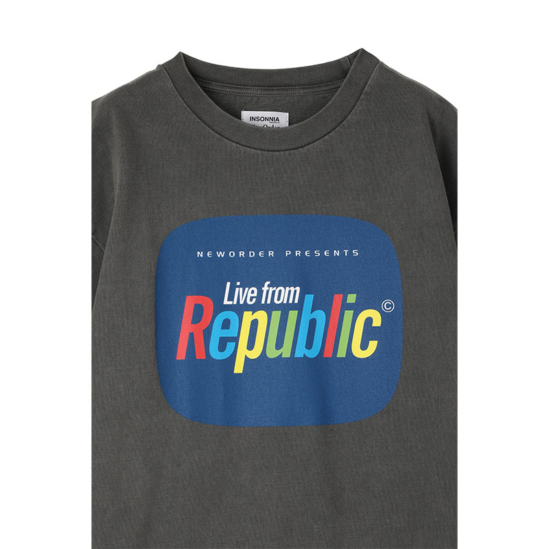 Insonnia Projects(インソニアプロジェクト)/ LIVE FROM REPUBLIC TEE -BLACK-