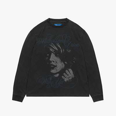 SCRT(エスシーアールティー)/ Wake Up Longsleeve -GARMENT DYED BLACK-
