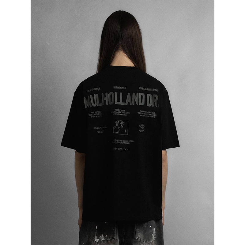 SCRT(エスシーアールティー)/ Diane T-Shirt -BLACK-