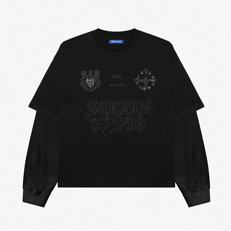 SCRT(エスシーアールティー)/ Endless Nightmare Layered Longsleeve -BLACK-