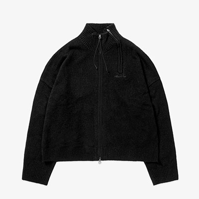 SCRT(エスシーアールティー)/ Crossfade High Neck Knit -BLACK-