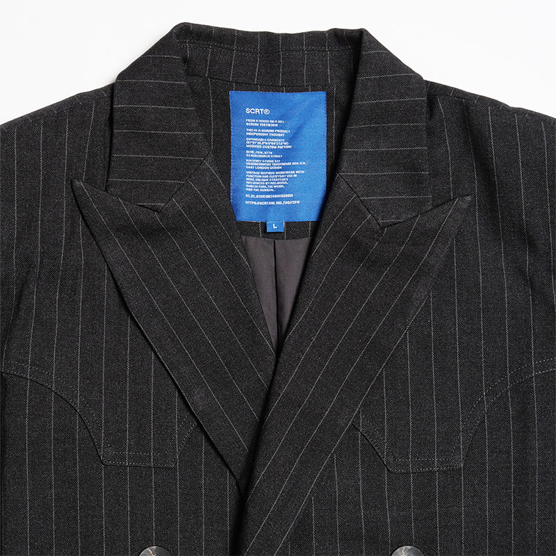 SCRT(エスシーアールティー/スクリーンテスト)/ Travis Double Breasted Suit Jacket -BROWN-