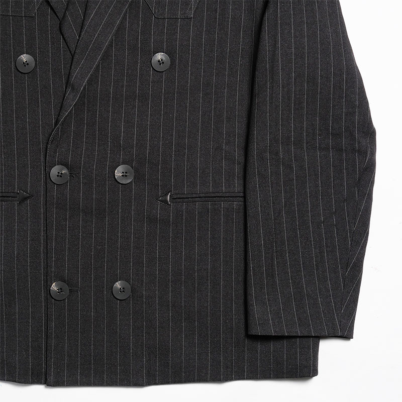 SCRT(エスシーアールティー/スクリーンテスト)/ Travis Double Breasted Suit Jacket -BROWN-