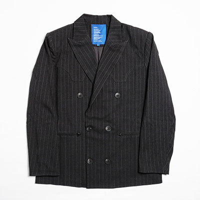 SCRT(エスシーアールティー/スクリーンテスト)/ Travis Double Breasted Suit Jacket -BROWN-