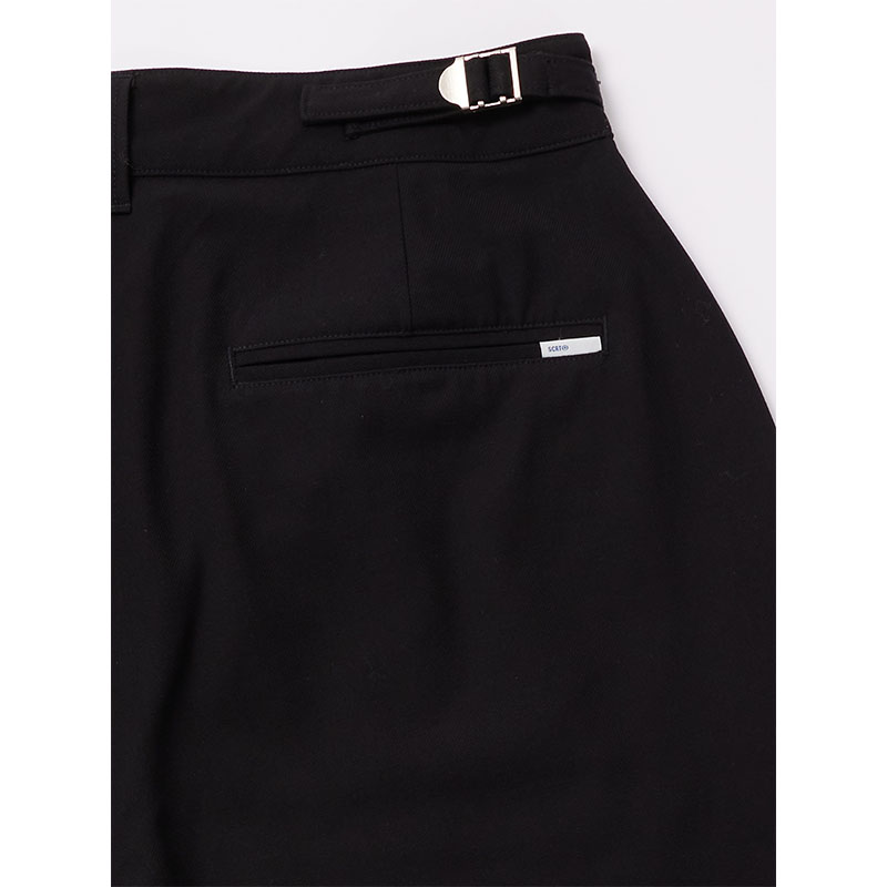 SCRT(エスシーアールティー/スクリーンテスト)/ The Triple Pleat Shorts -BLACK-